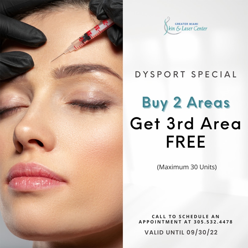 Dysport Special - Buy 2 areas get 3rd FREE