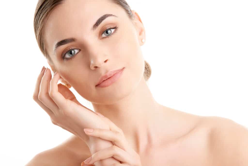 Woman with smooth skin after chemical peel in Miami Beach, FL